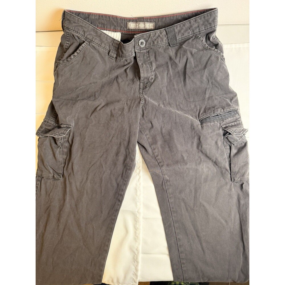 Dickies Womens Dark Charcoal Grey Cargo Work Pants Utility Trousers Size 14R